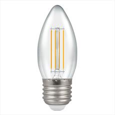 LED Filament Candle Clear Dimmable 5W 240V 2700k-E27 Equivalent to 40W-Screw Cap Detail Page